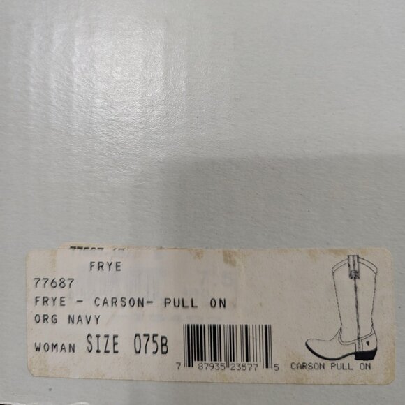 FRYE Carson Pull-On Sapphire Blue/NavyBoots Size 7.5 - Picture 9 of 9